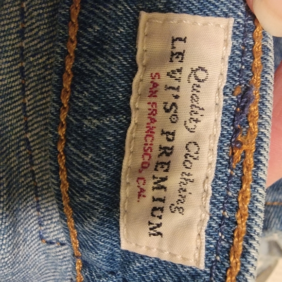 Levi's 501 Skinny Premium Patchwork Jeans Size W27 L26 - Picture 8 of 11